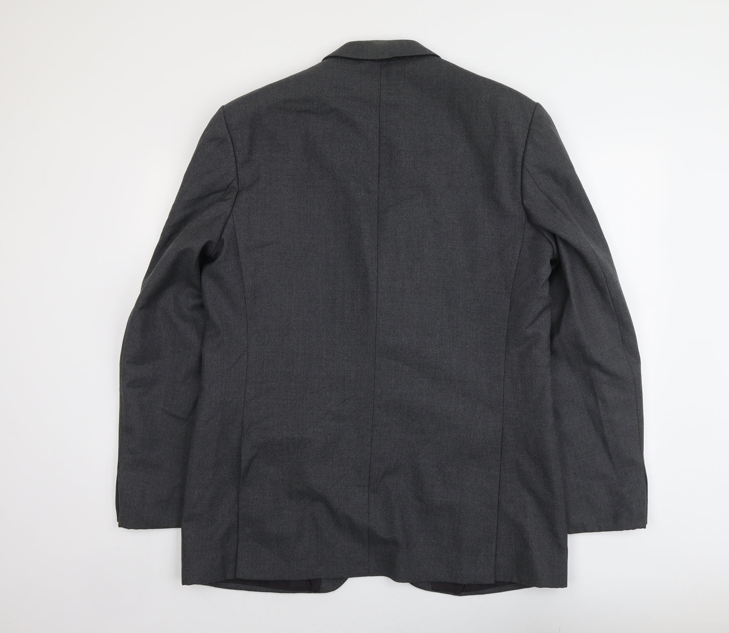 The Label Mens Grey Wool Jacket Suit Jacket Size L Regular
