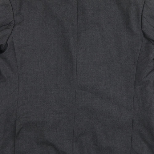 The Label Mens Grey Wool Jacket Suit Jacket Size L Regular