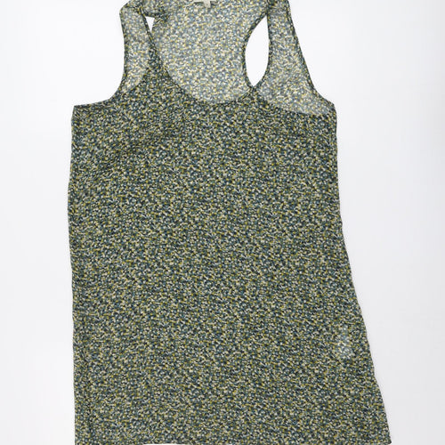 Axara Paris Womens Multicoloured Geometric Polyester Basic Tank Size M Scoop Neck