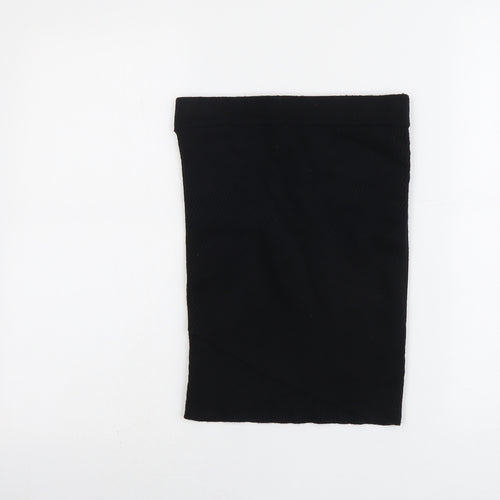Zara Womens Black Nylon Bandage Skirt Size S