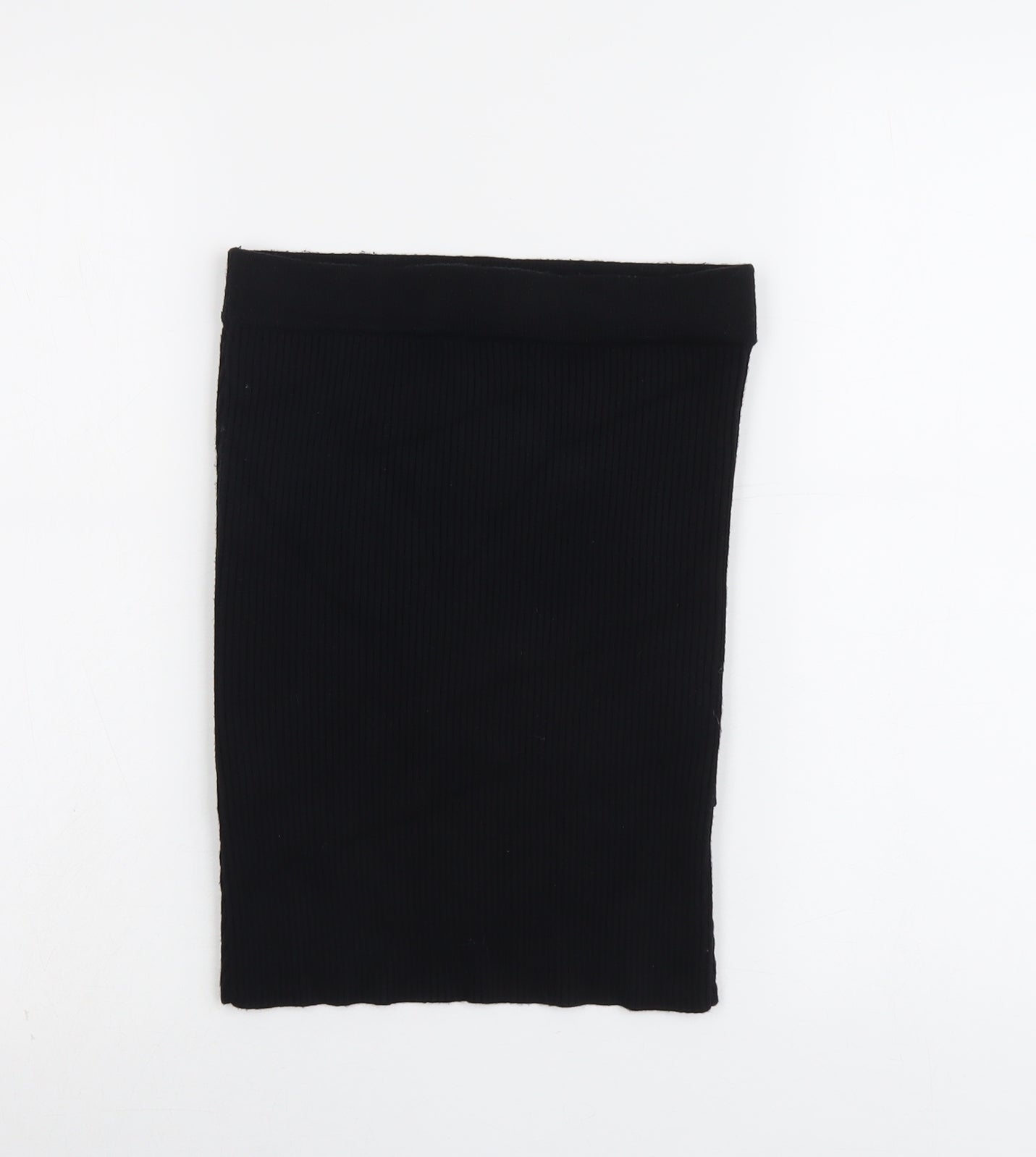 Zara Womens Black Nylon Bandage Skirt Size S