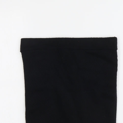 Zara Womens Black Nylon Bandage Skirt Size S