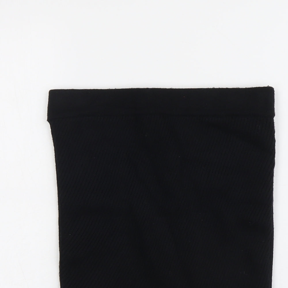 Zara Womens Black Nylon Bandage Skirt Size S