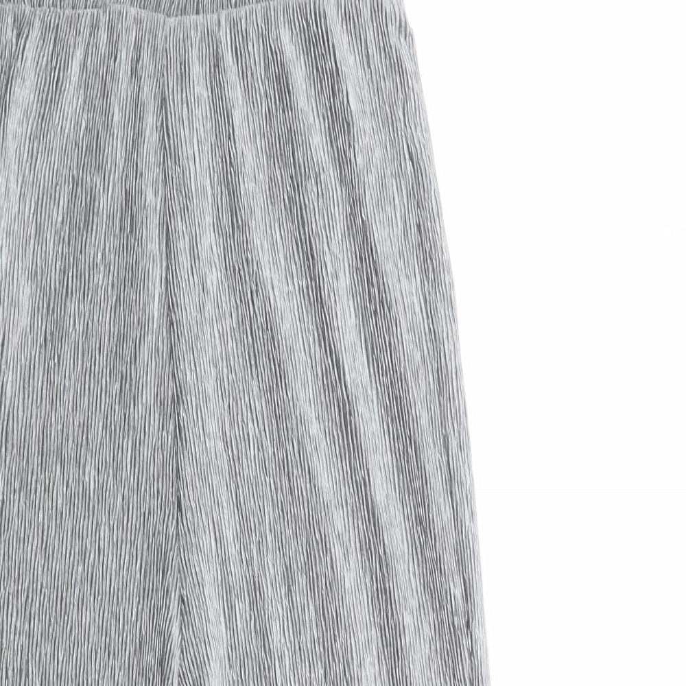 Marks and Spencer Girls Silver Polyester Jumpsuit One-Piece Size 11-12 Years Button - Plisse
