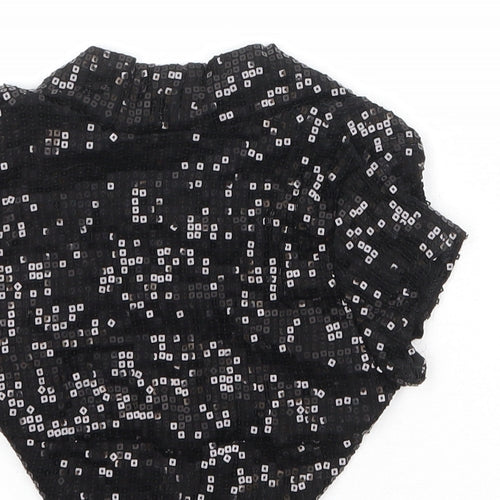 New Look Girls Black V-Neck Viscose Cardigan Jumper Size 10-11 Years Pullover