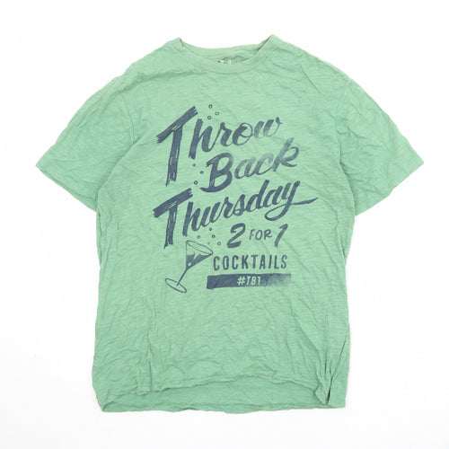Gap Womens Green Cotton Basic T-Shirt Size S Round Neck - Throw Back Thursday