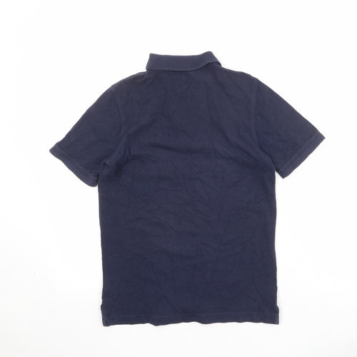 Gap Boys Blue 100% Cotton Pullover Polo Size L Collared Button