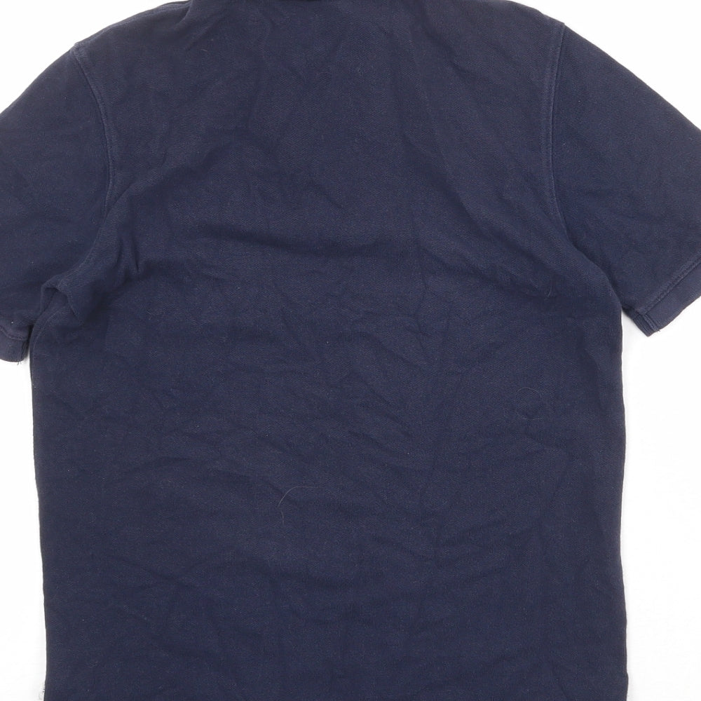 Gap Boys Blue 100% Cotton Pullover Polo Size L Collared Button