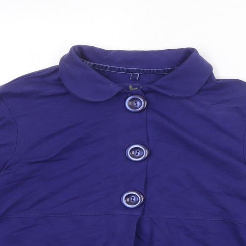 NEXT Womens Blue Jacket Blazer Size 12 Button