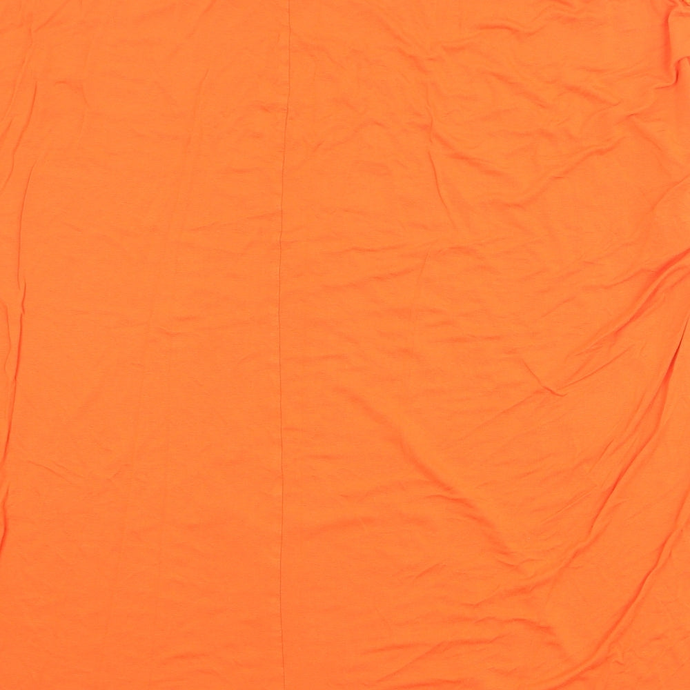 Yours Womens Orange Viscose Basic Blouse Size 22 Round Neck - Size 22/24
