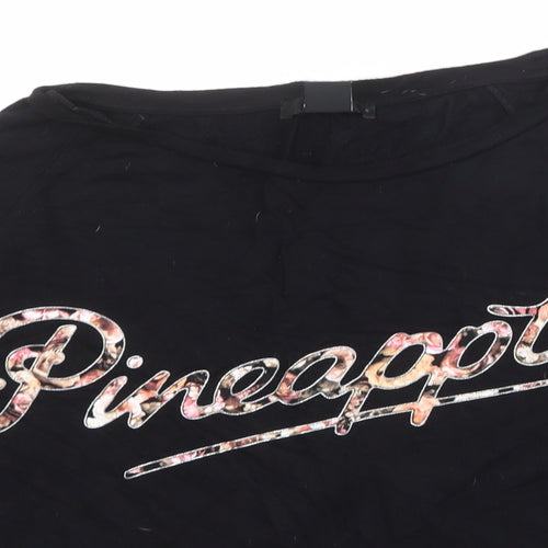 Oasis Womens Black Viscose Pullover Sweatshirt Size S Pullover - Pineapple