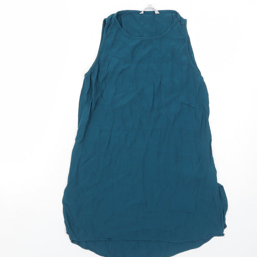 Red Herring Womens Blue Viscose Basic Tank Size 8 Round Neck