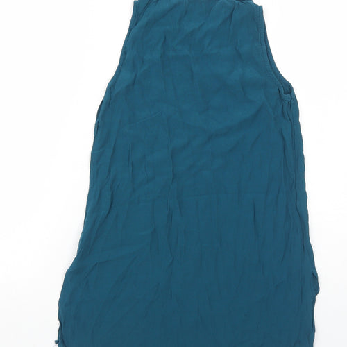 Red Herring Womens Blue Viscose Basic Tank Size 8 Round Neck