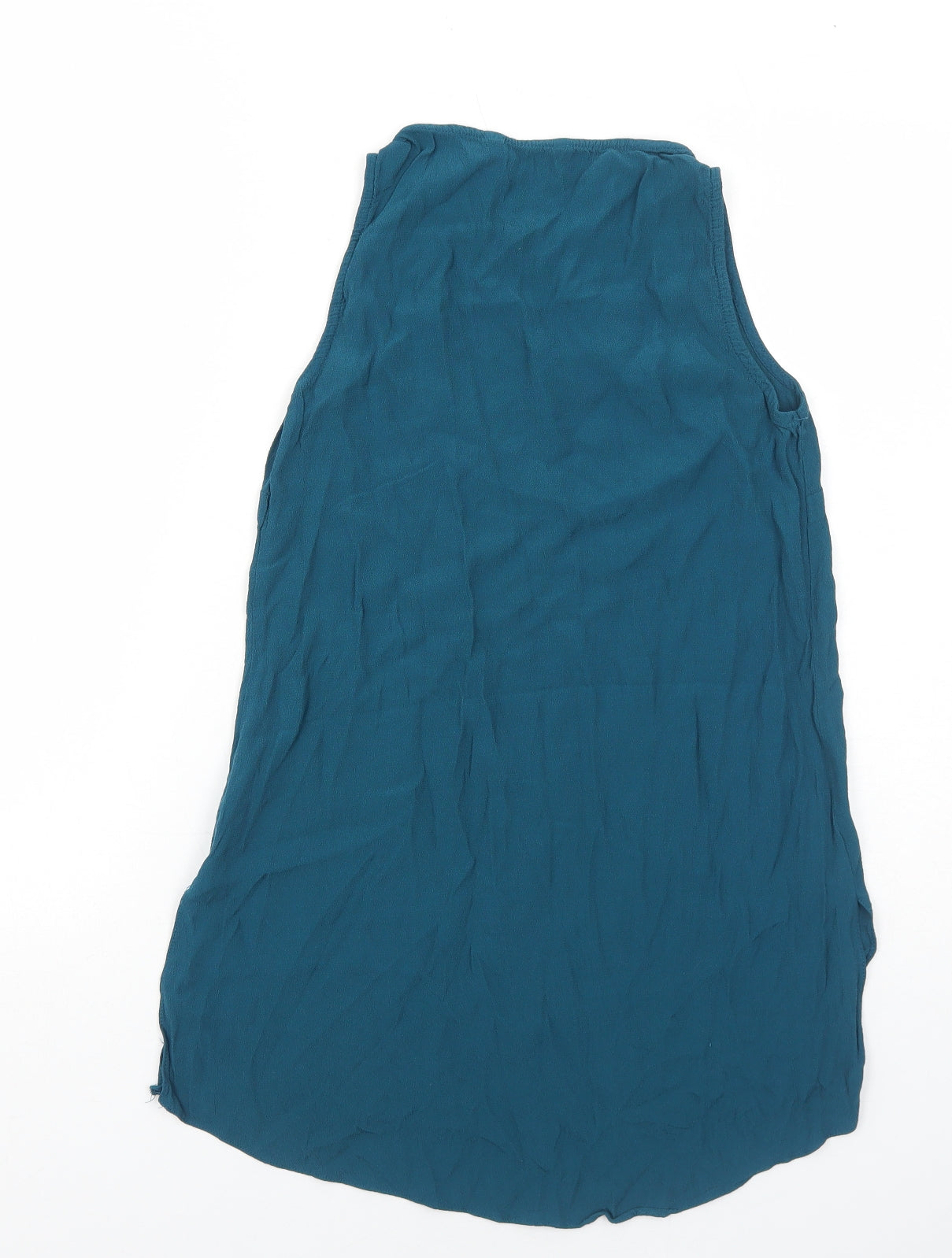 Red Herring Womens Blue Viscose Basic Tank Size 8 Round Neck