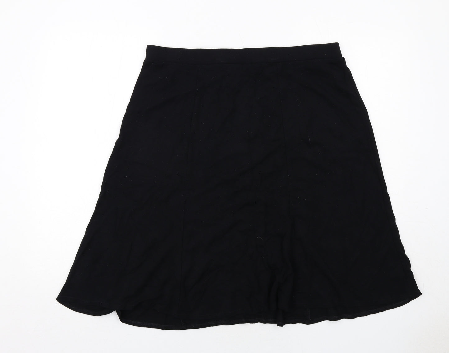 Bonmarché Womens Black Viscose Swing Skirt Size 20