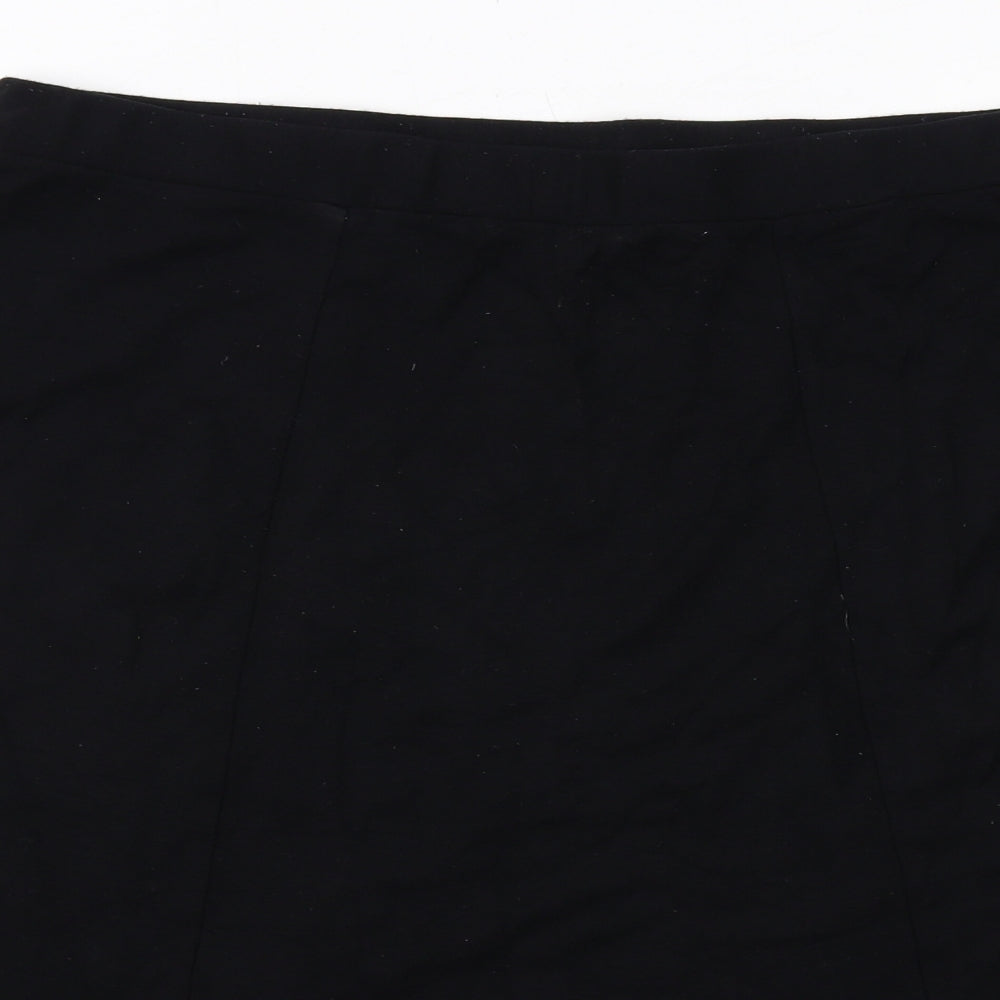 Bonmarché Womens Black Viscose Swing Skirt Size 20