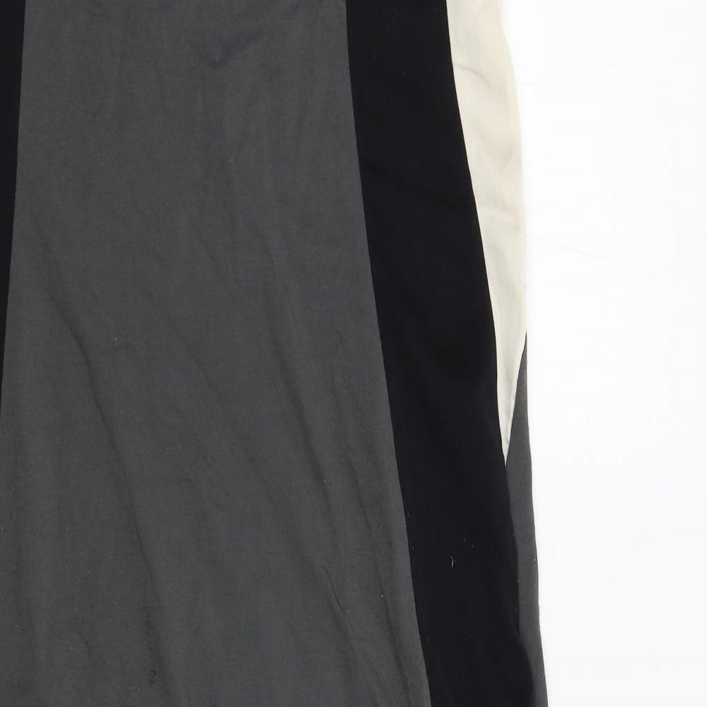 Jigsaw Womens Grey Viscose Tank Dress Size M V-Neck Pullover