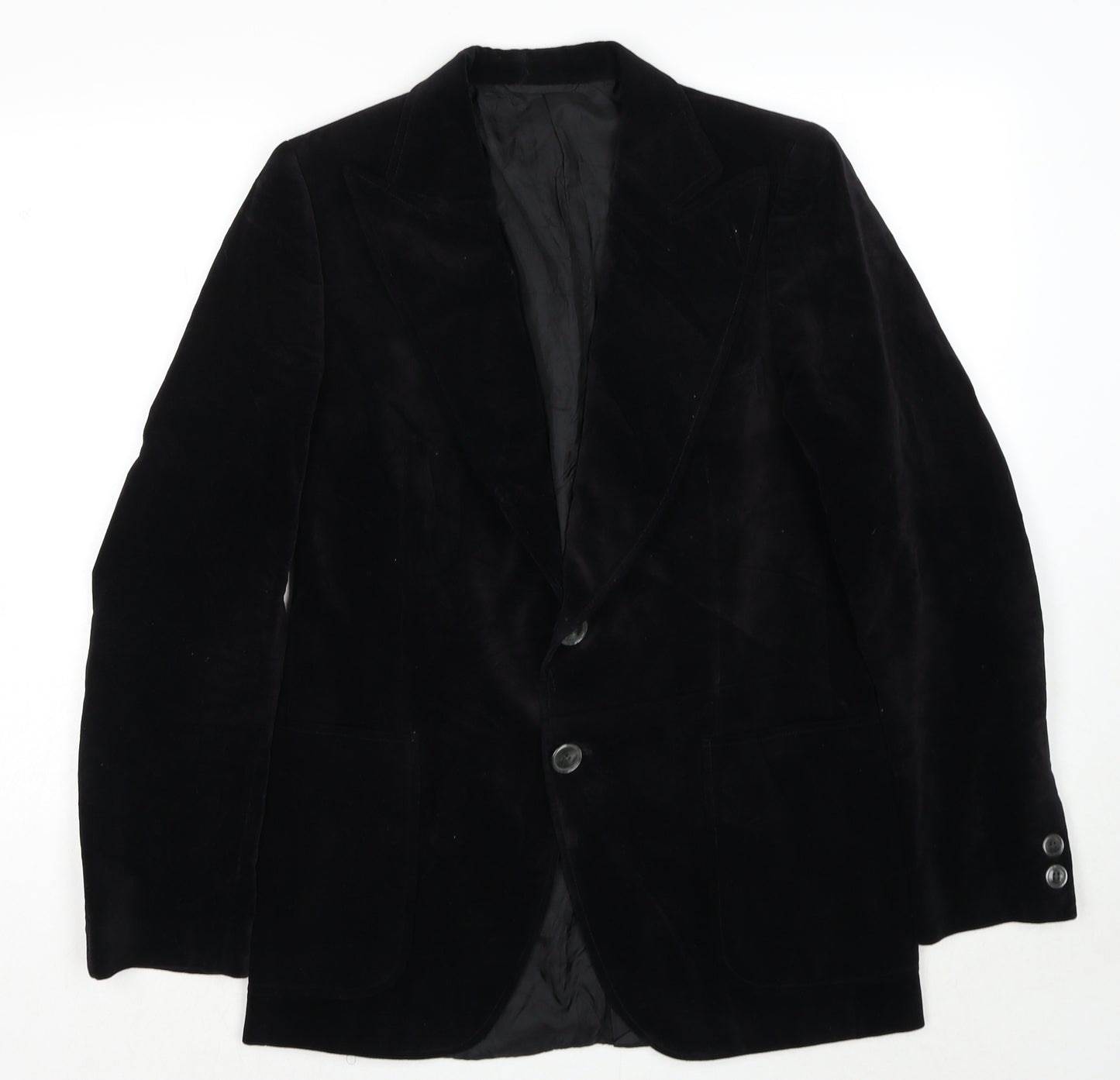 Baronet Mens Black Polyester Jacket Suit Jacket Size 40 Regular