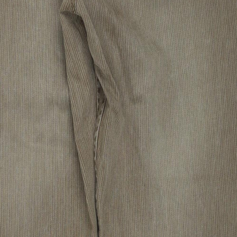 NEXT Mens Beige Cotton Straight Jeans Size 34 in Regular Zip