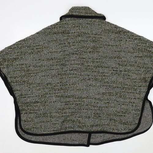 Ferrache Womens Green Roll Neck Wool Cardigan Jumper One Size