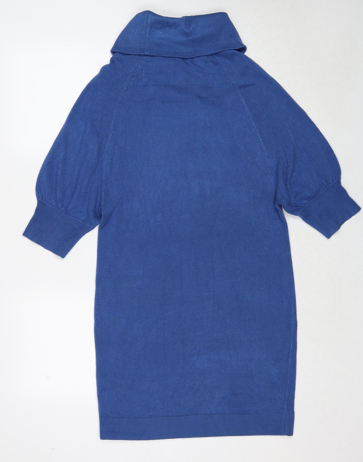 NEXT Womens Blue Roll Neck Acrylic Pullover Jumper Size 10