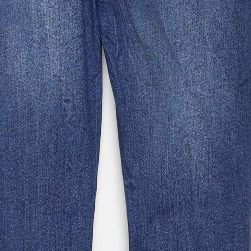 Topman Womens Blue Cotton Skinny Jeans Size 32 in L32 in Regular Zip