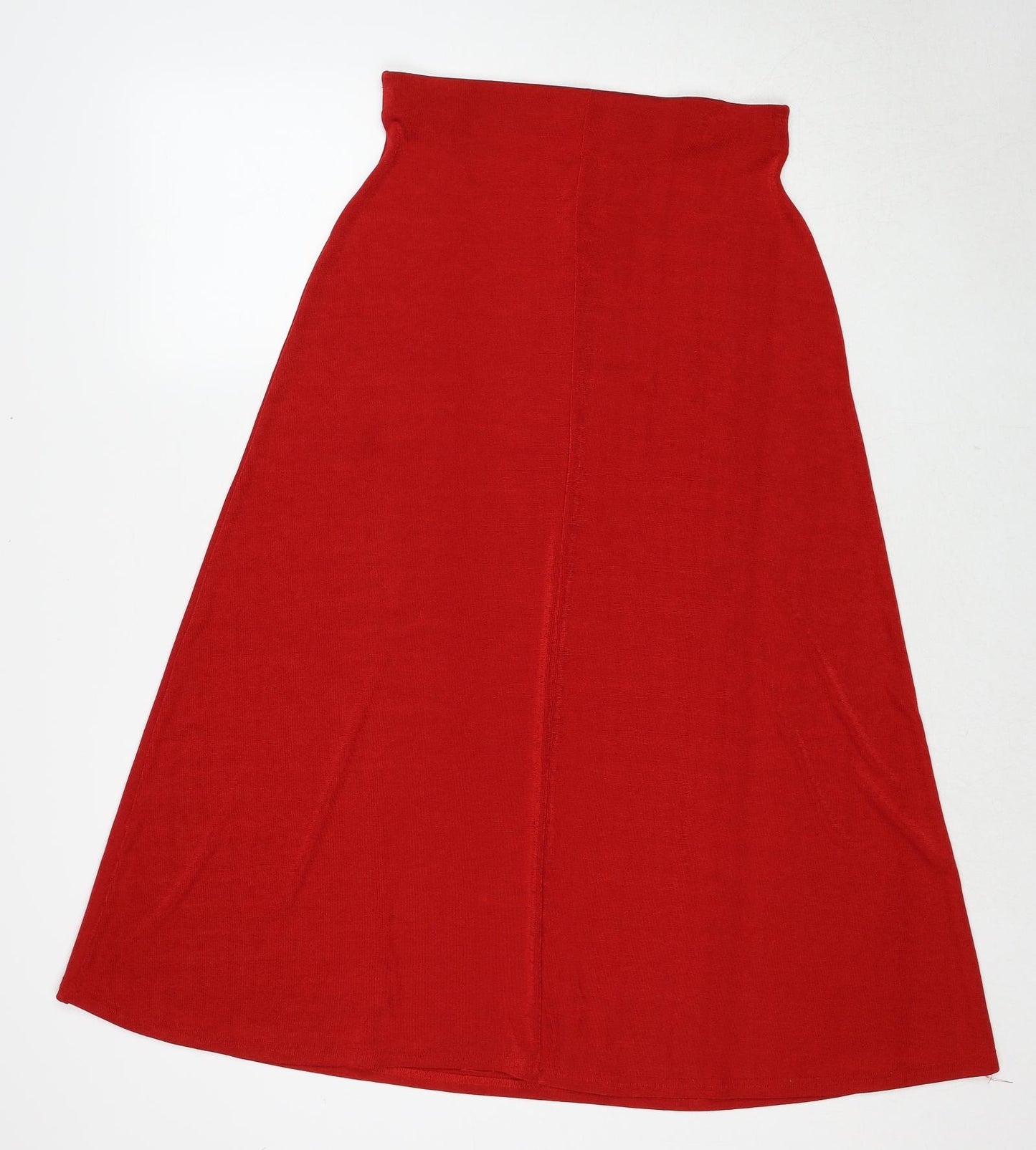 Richards Womens Red Polyester Swing Skirt Size M