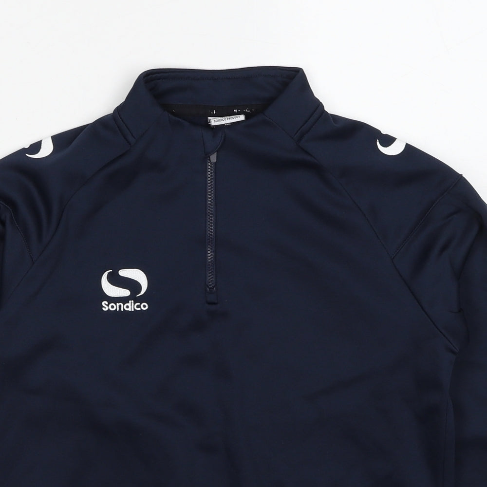 Sondico Boys Blue Polyester Pullover Sweatshirt Size 11-12 Years Pullover