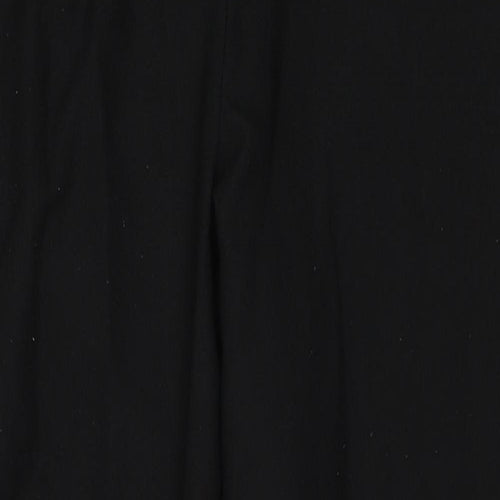 Dorothy Perkins Womens Black Polyester Trousers Size 14 Regular Zip