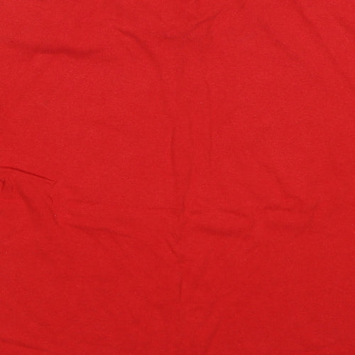 Bubba Gump Boys Red Cotton Pullover T-Shirt Size M Crew Neck Pullover - Slogan