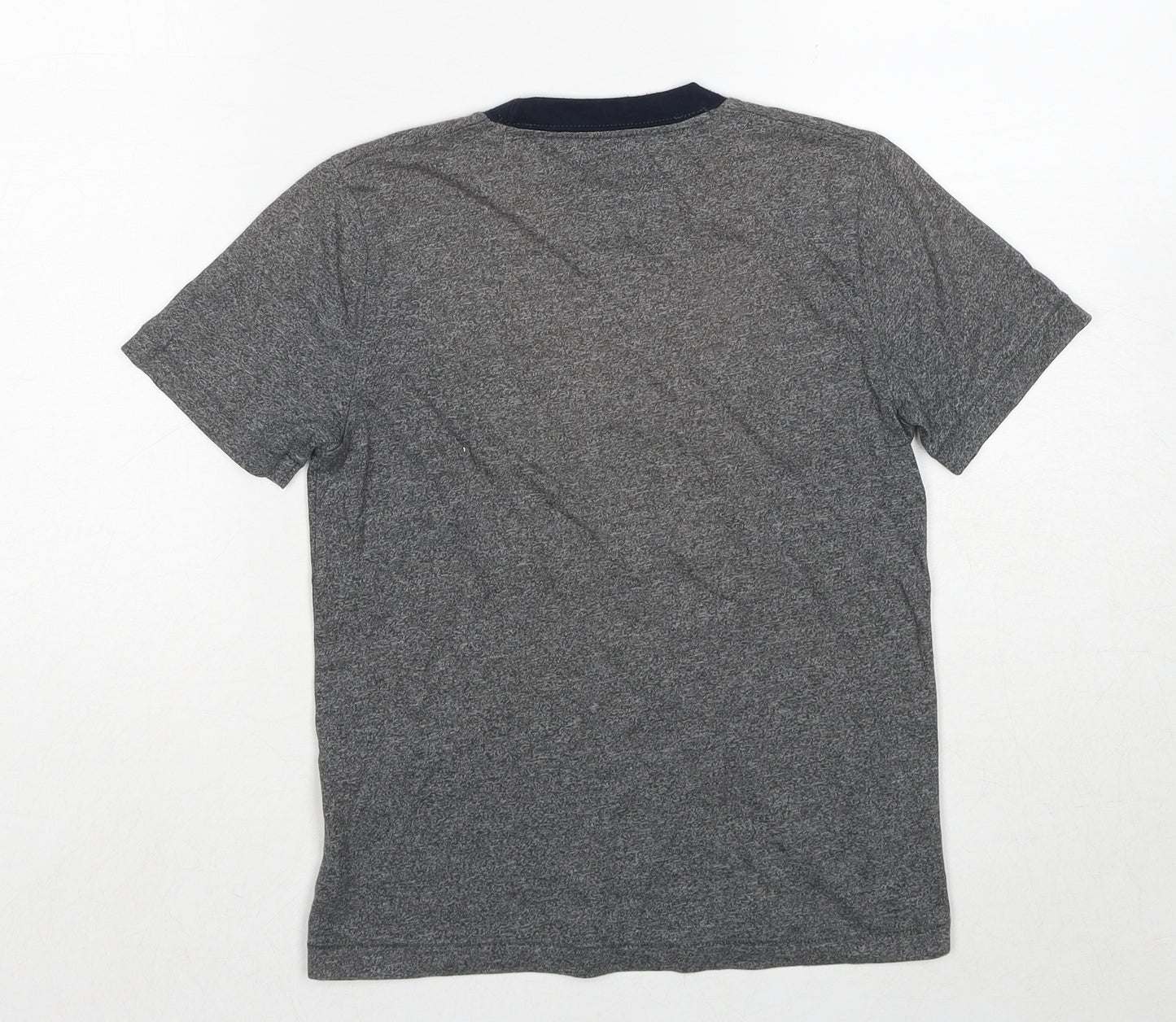 abercrombie kids Boys Grey Cotton Pullover T-Shirt Size 7-8 Years Crew Neck Pullover