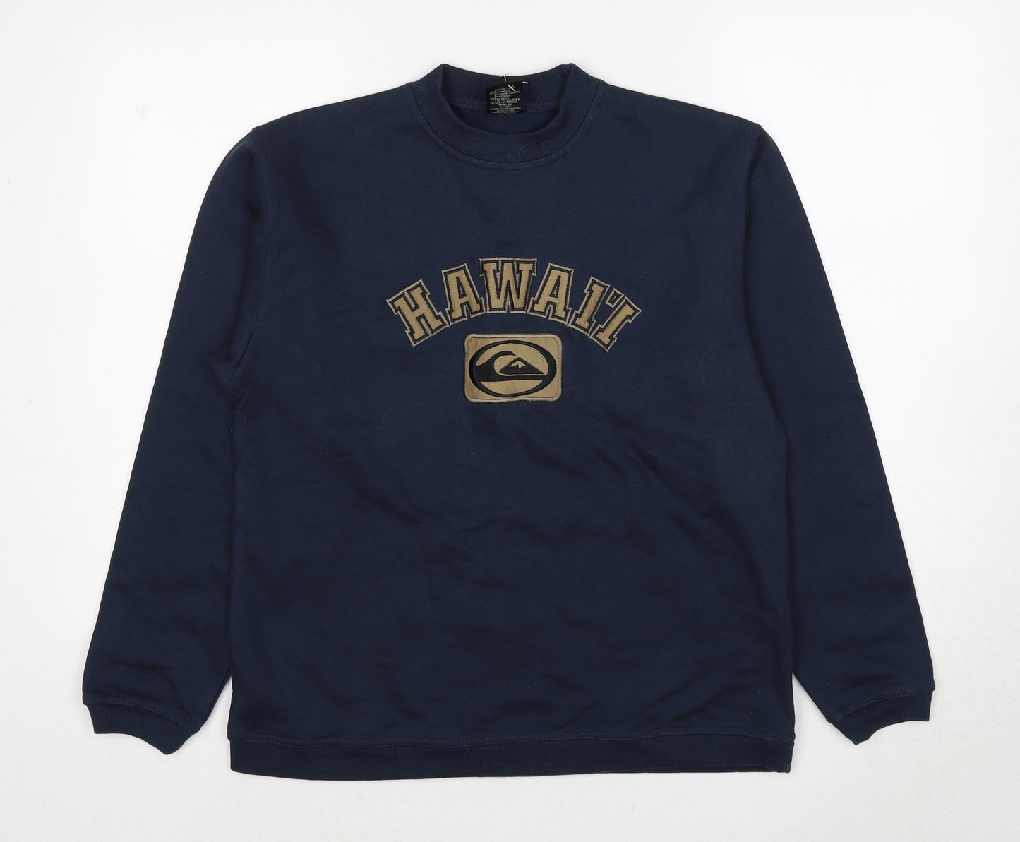 Quiksilver Boys Blue Cotton Pullover Sweatshirt Size 14 Years Pullover - Hawaii