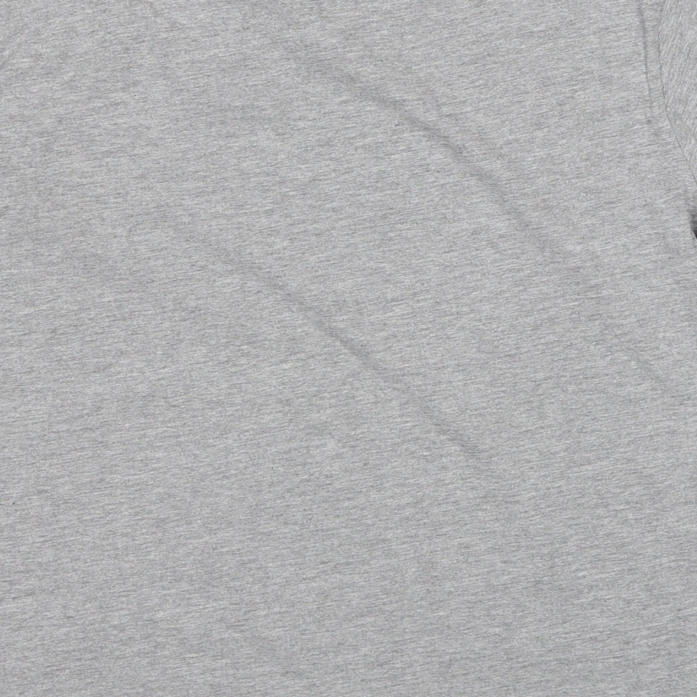 NEXT Mens Grey Cotton T-Shirt Size M Crew Neck