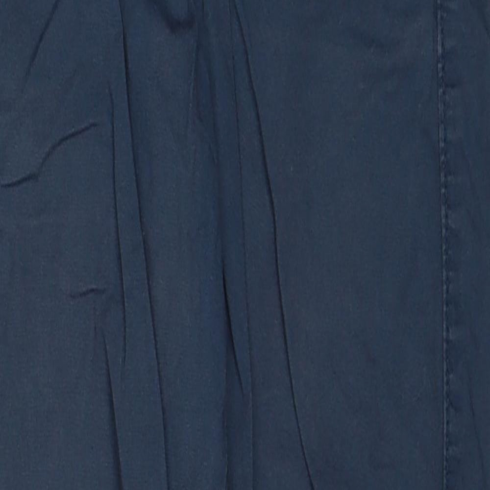 Zara Boys Blue Cotton Jogger Trousers Size 9-10 Years Regular Drawstring