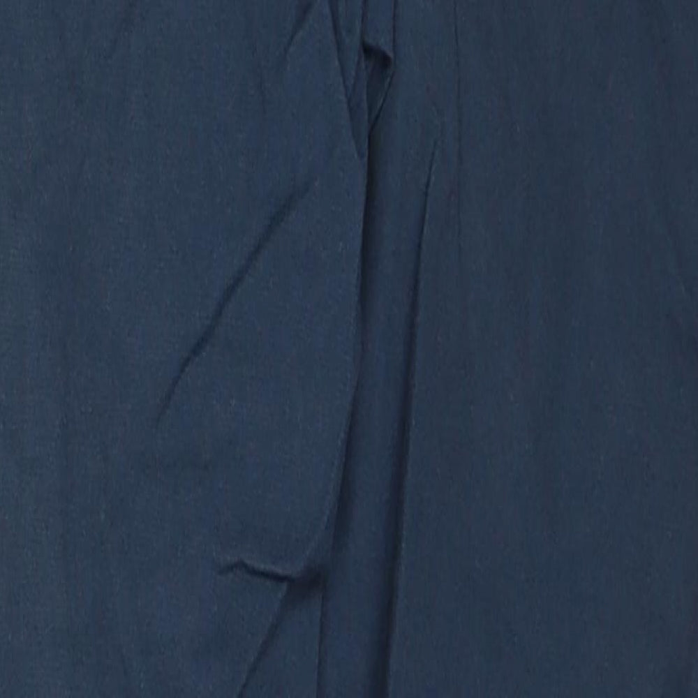 Zara Boys Blue Cotton Jogger Trousers Size 9-10 Years Regular Drawstring