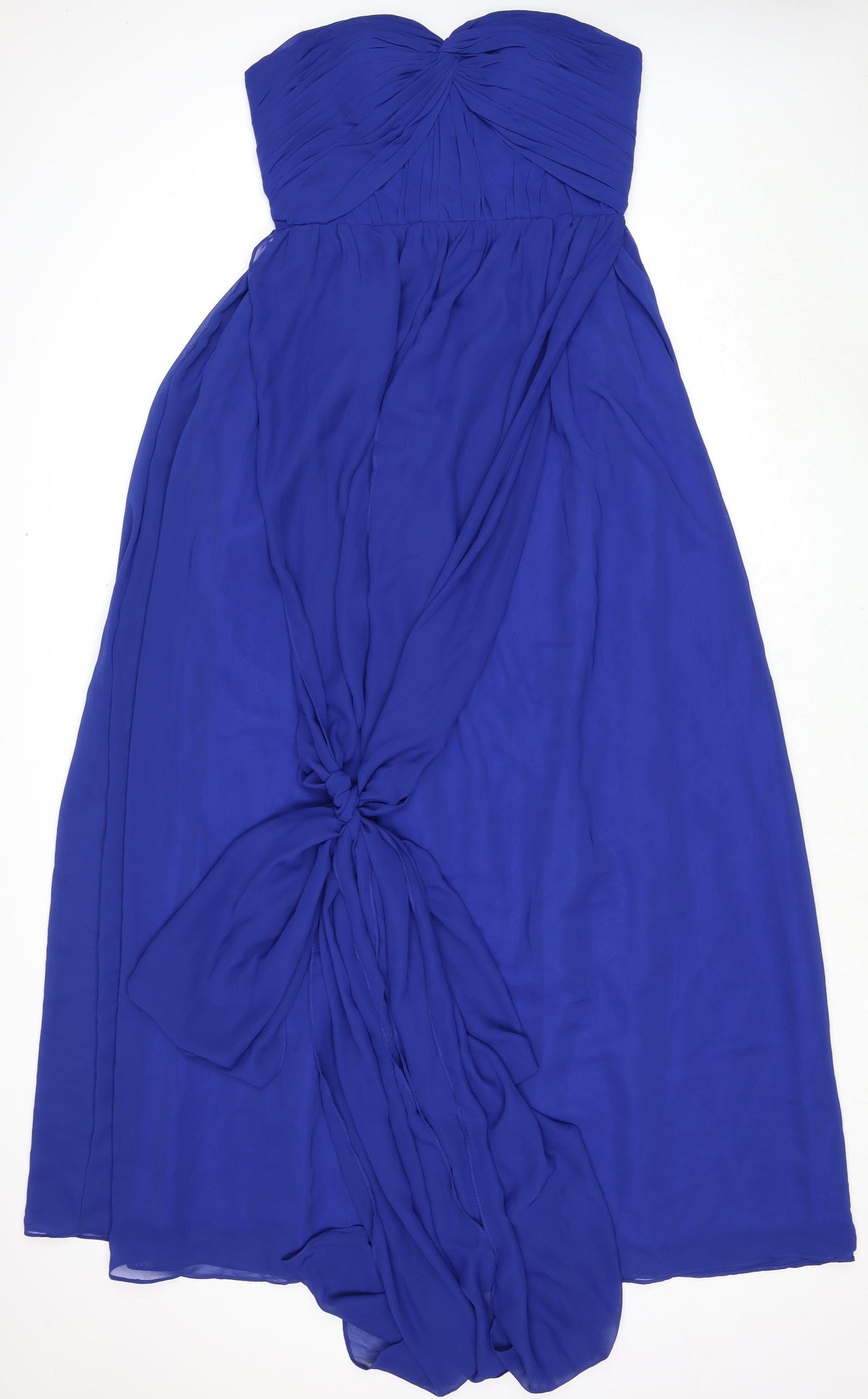 Tu es Belle Womens Blue Polyester Ball Gown Size 14 Sweetheart Zip