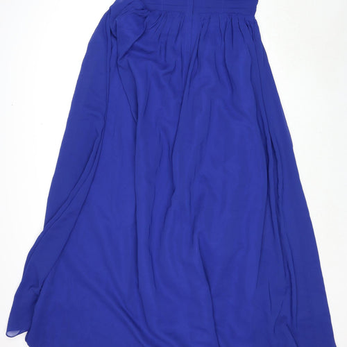 Tu es Belle Womens Blue Polyester Ball Gown Size 14 Sweetheart Zip