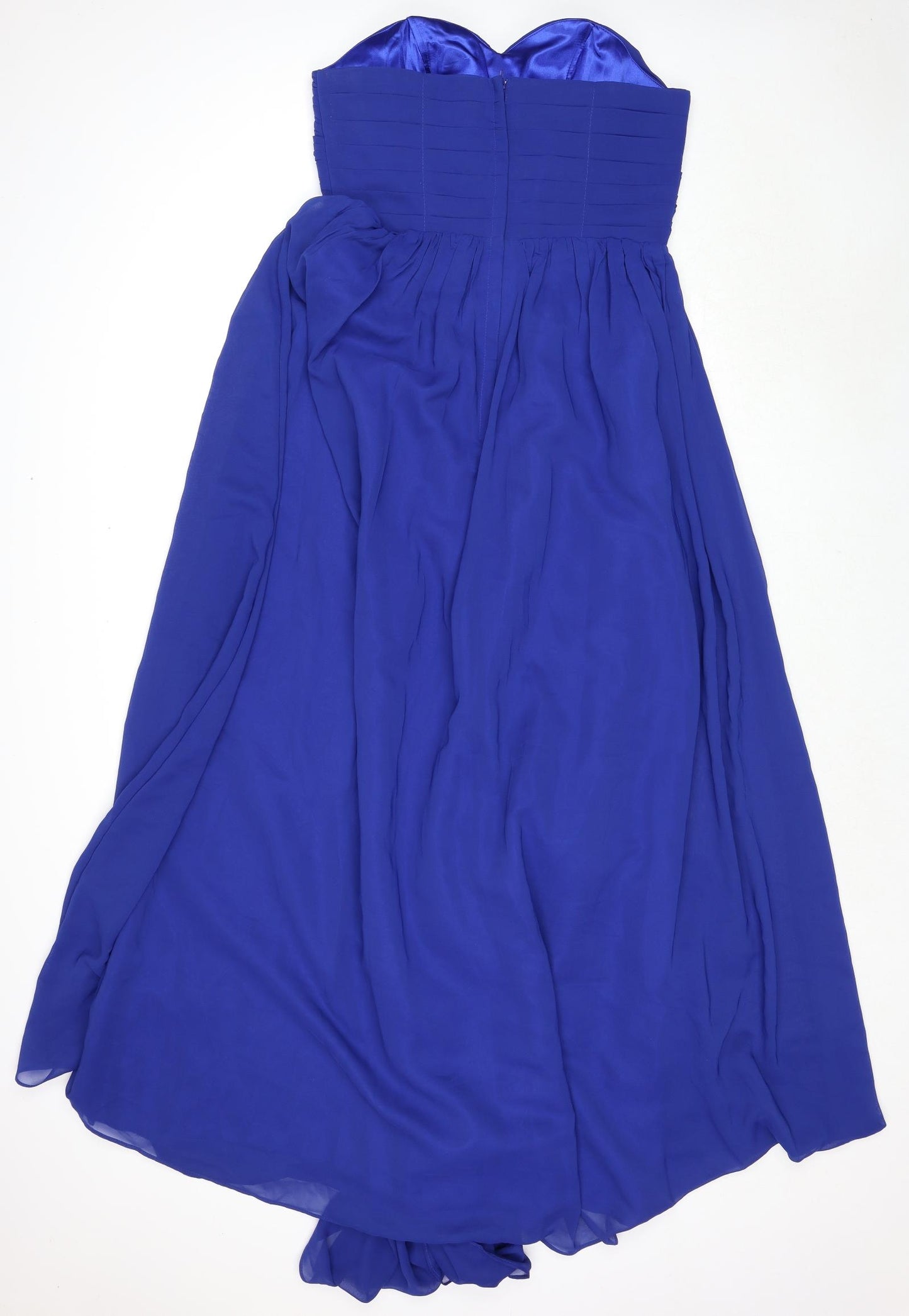 Tu es Belle Womens Blue Polyester Ball Gown Size 14 Sweetheart Zip