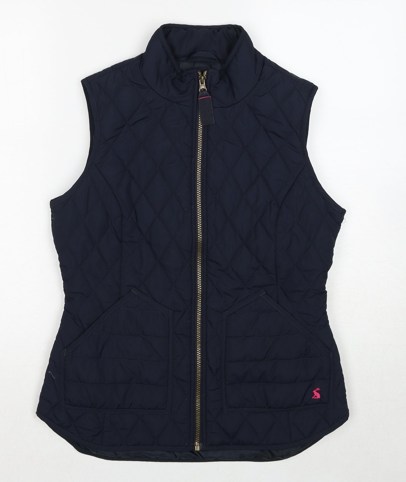 Joules Womens Blue Gilet Jacket Size 12 Zip