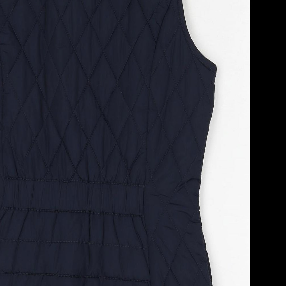 Joules Womens Blue Gilet Jacket Size 12 Zip