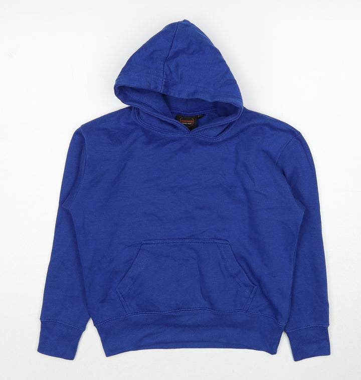 Urban Road Boys Blue Cotton Pullover Hoodie Size 9-10 Years Pullover