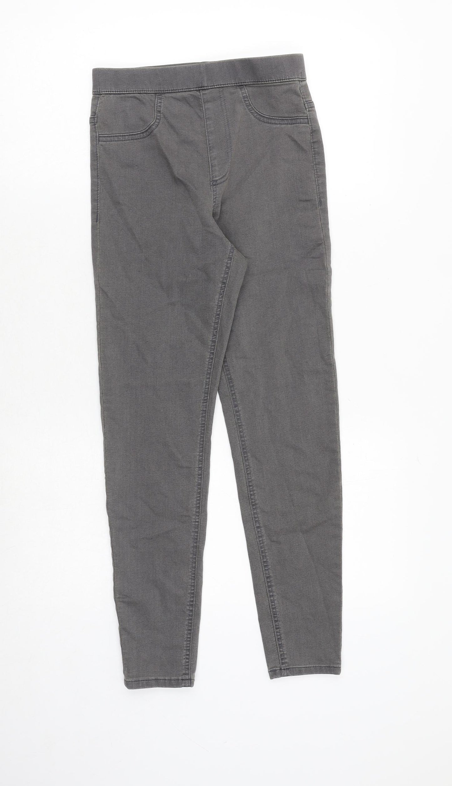 Marks and Spencer Womens Grey Cotton Jegging Jeans Size 6 Regular