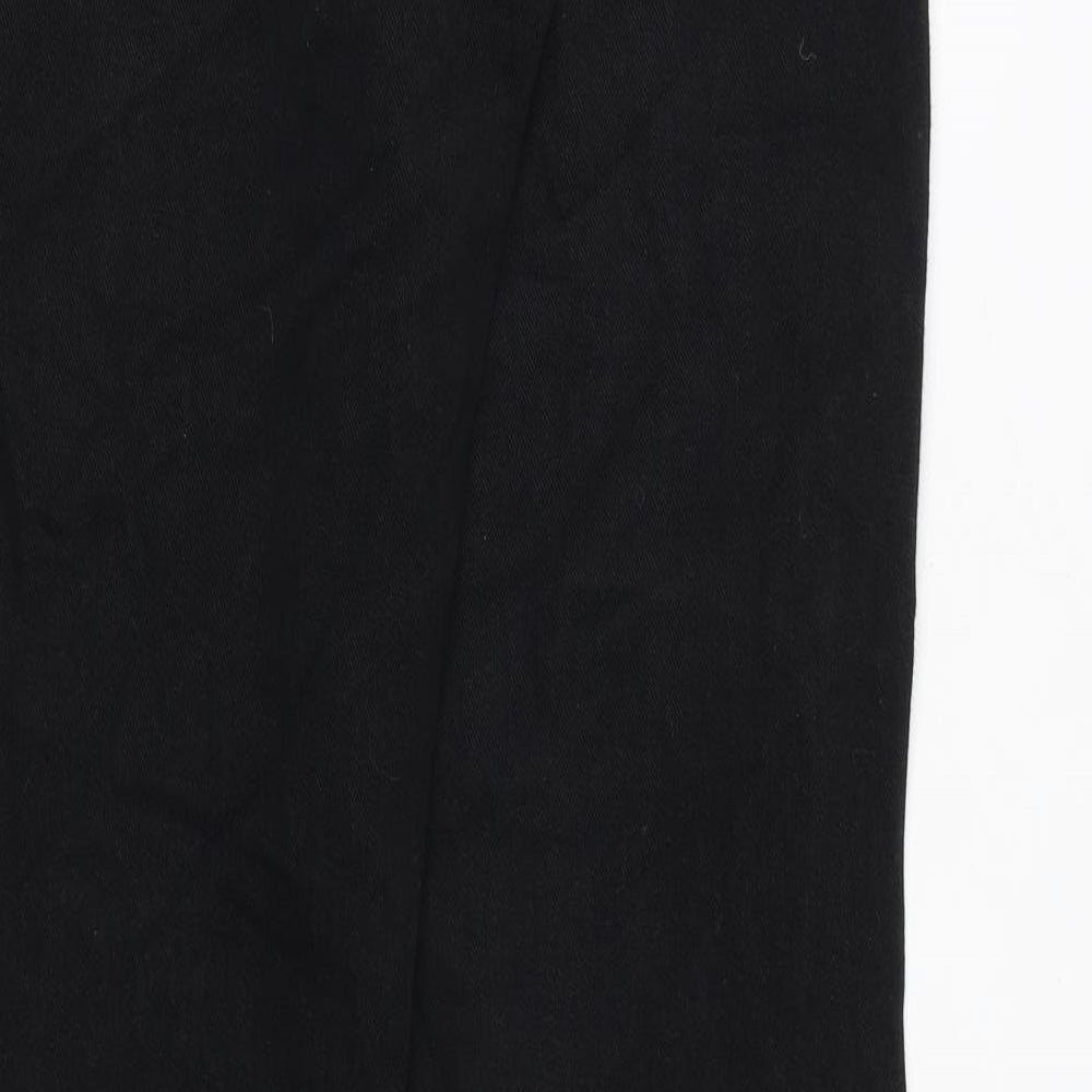 Wrangler Mens Black Cotton Straight Jeans Size 34 in Regular Zip