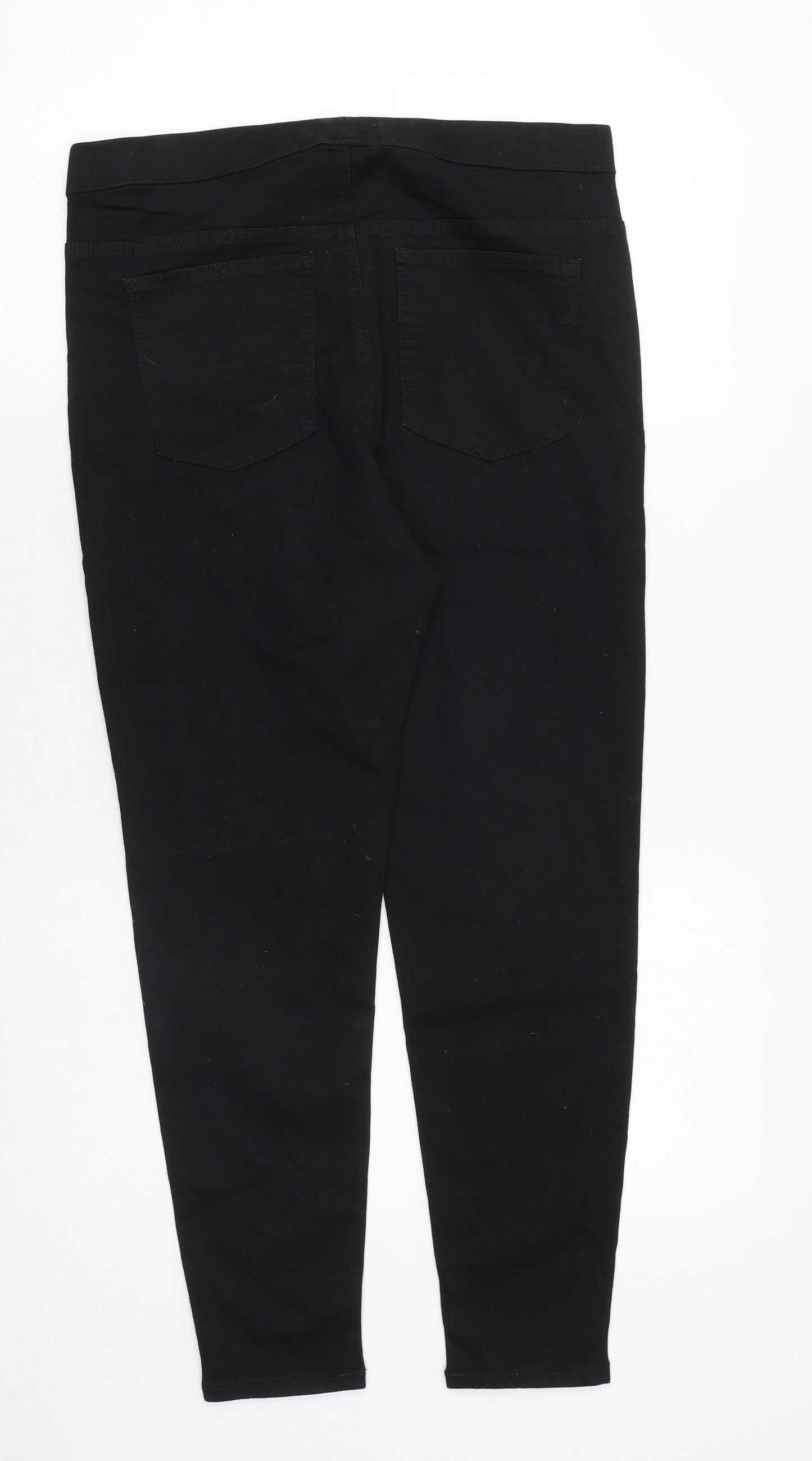 Marks and Spencer Womens Black Cotton Jegging Jeans Size 14 Regular