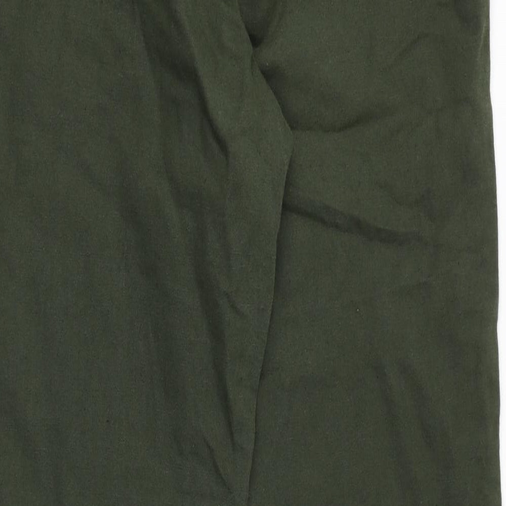 HIS Mens Green Cotton Straight Jeans Size 30 in Regular Zip