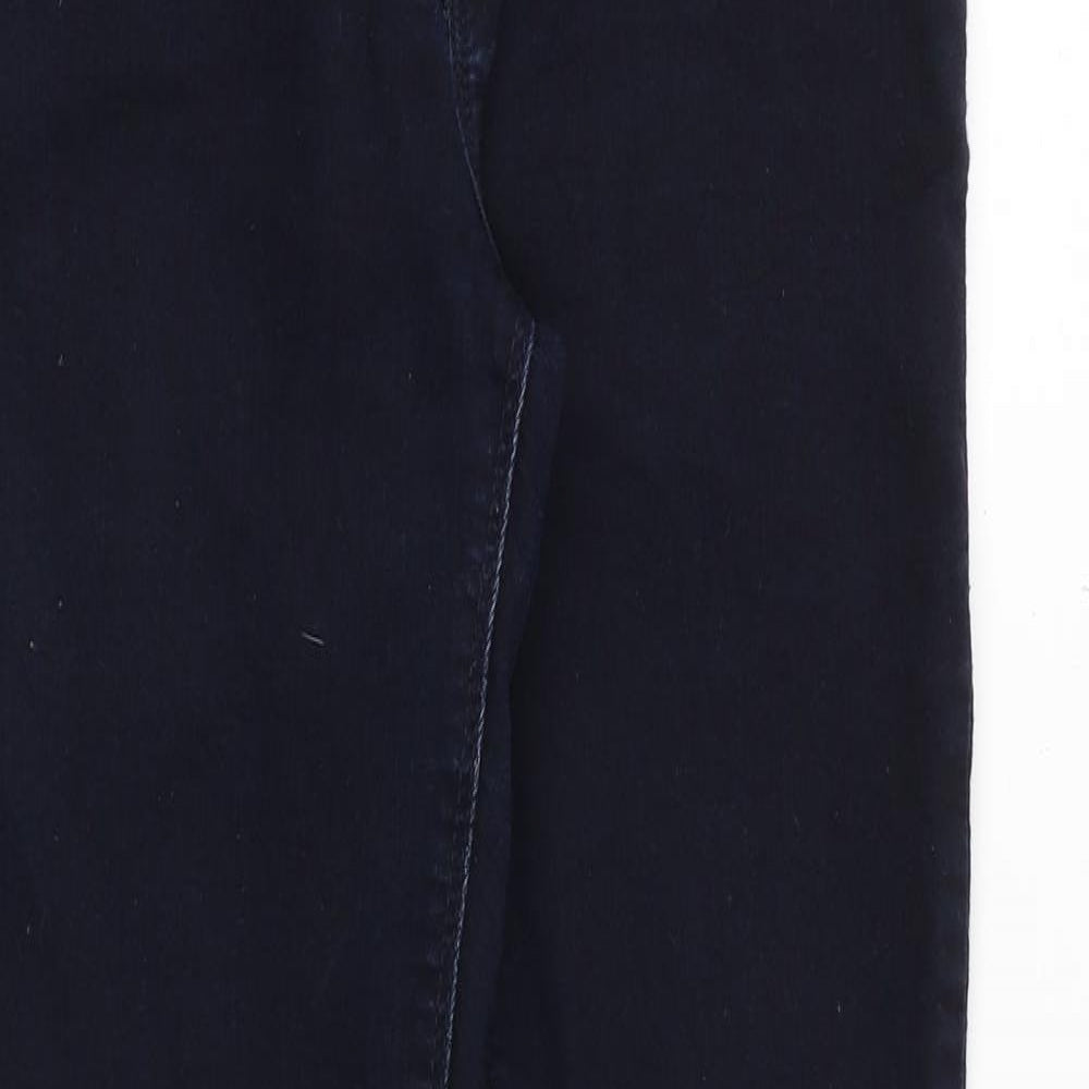 Dorothy Perkins Womens Blue Cotton Skinny Jeans Size 12 Regular Zip