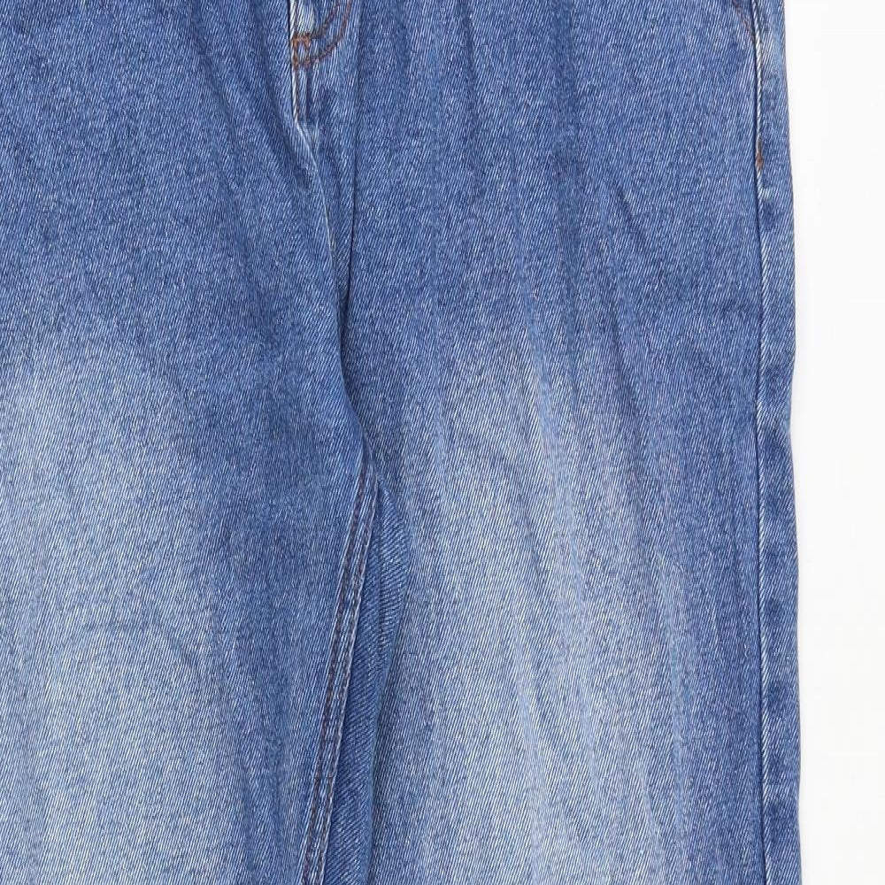 Cotton Traders Mens Blue Cotton Straight Jeans Size 36 in Regular Zip