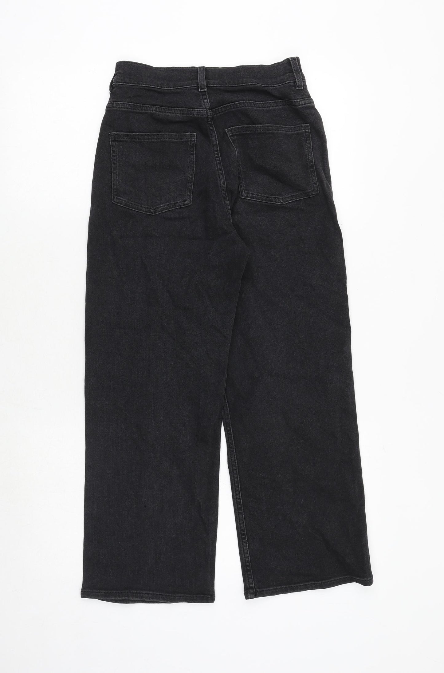 COS Womens Black Cotton Straight Jeans Size 25 in Regular Zip