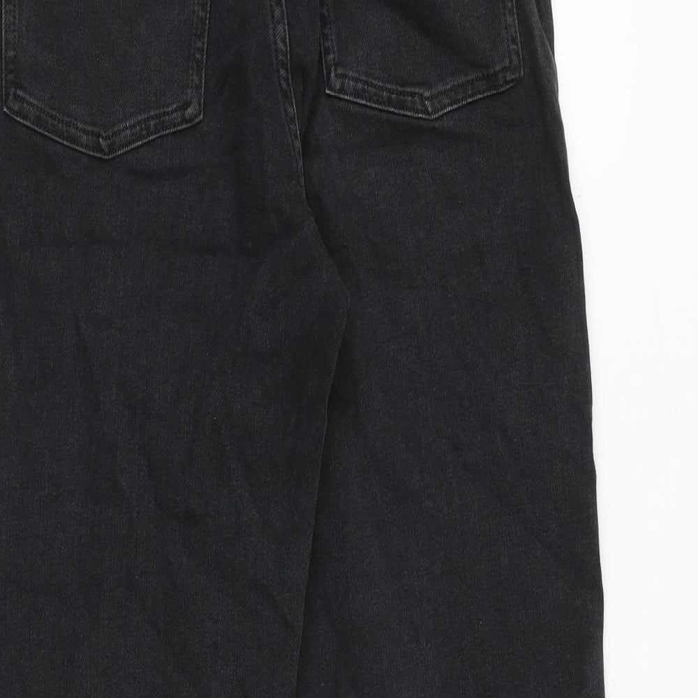 COS Womens Black Cotton Straight Jeans Size 25 in Regular Zip