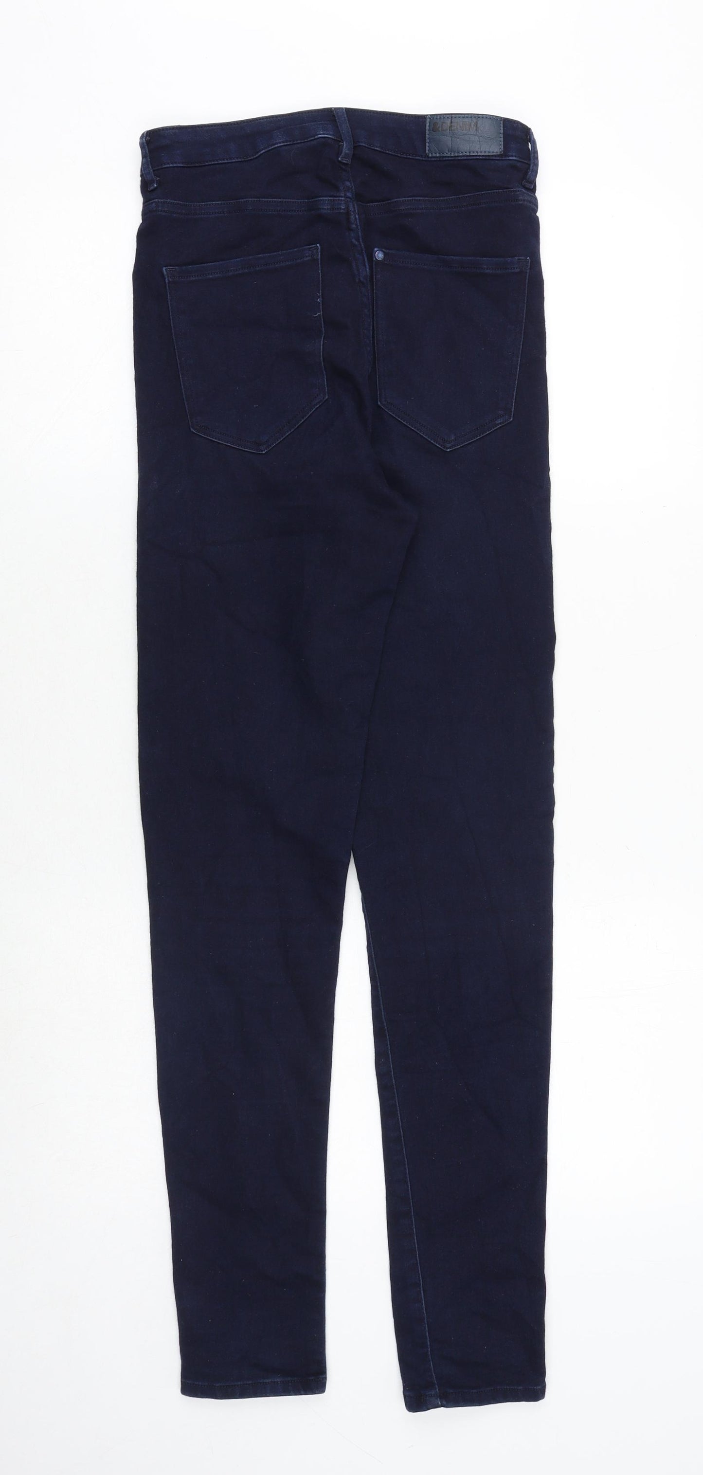 H&M Womens Blue Cotton Skinny Jeans Size 26 in Regular Zip